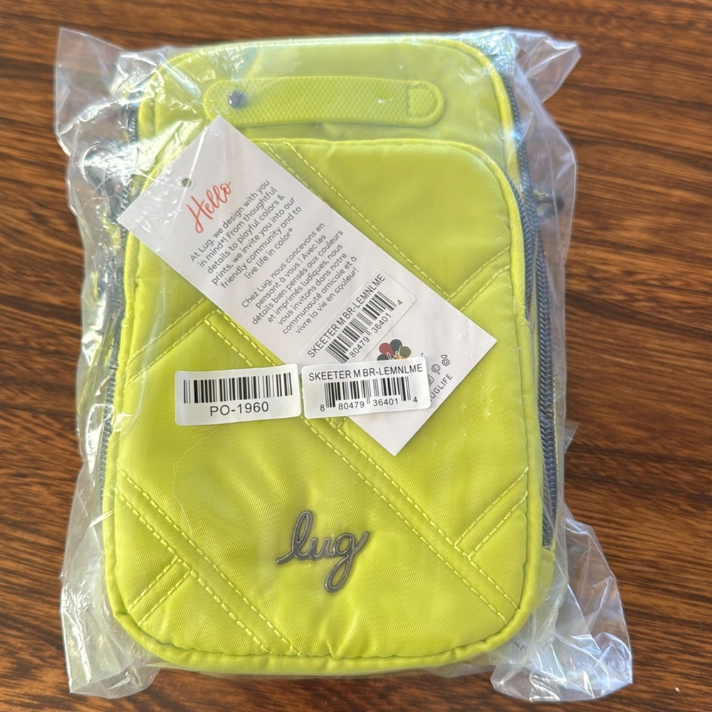 LUG SKEETER MINI BRIDGE, Lemon Lime, NWT